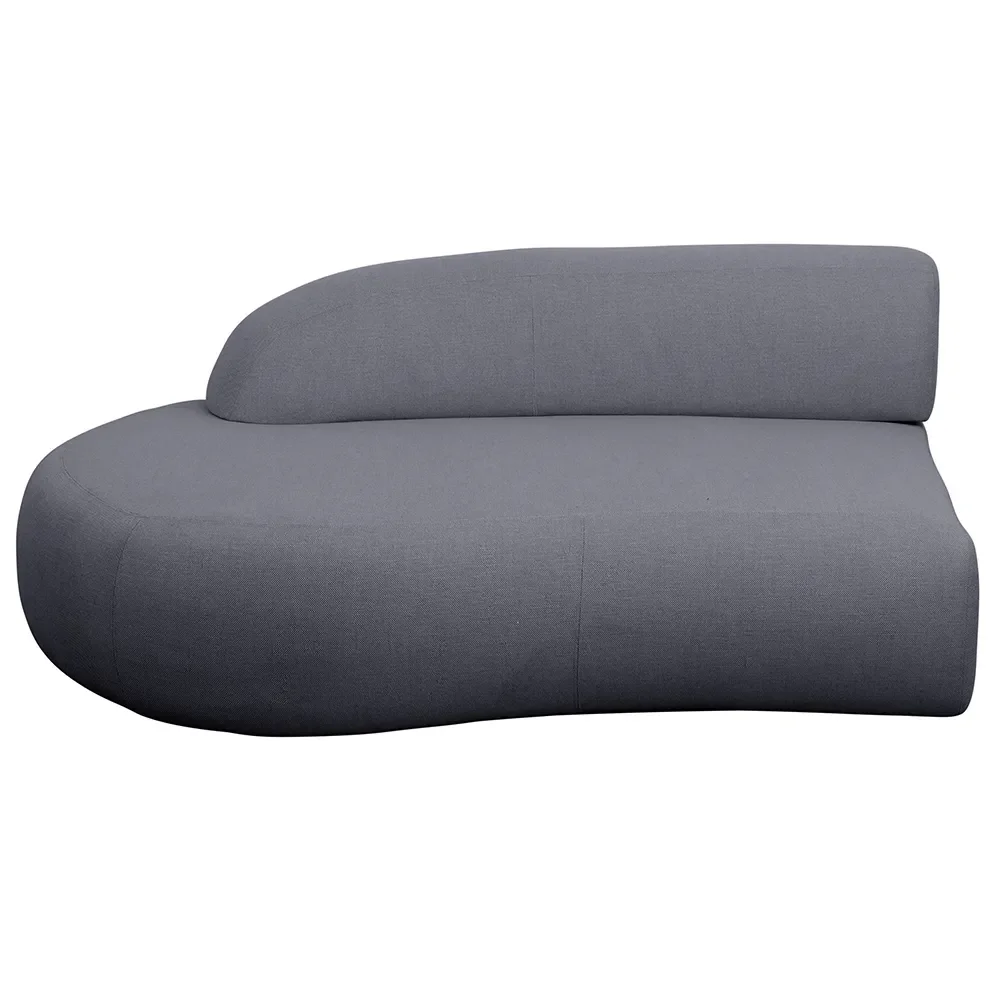 Mellow sofa module right w/short back Grey