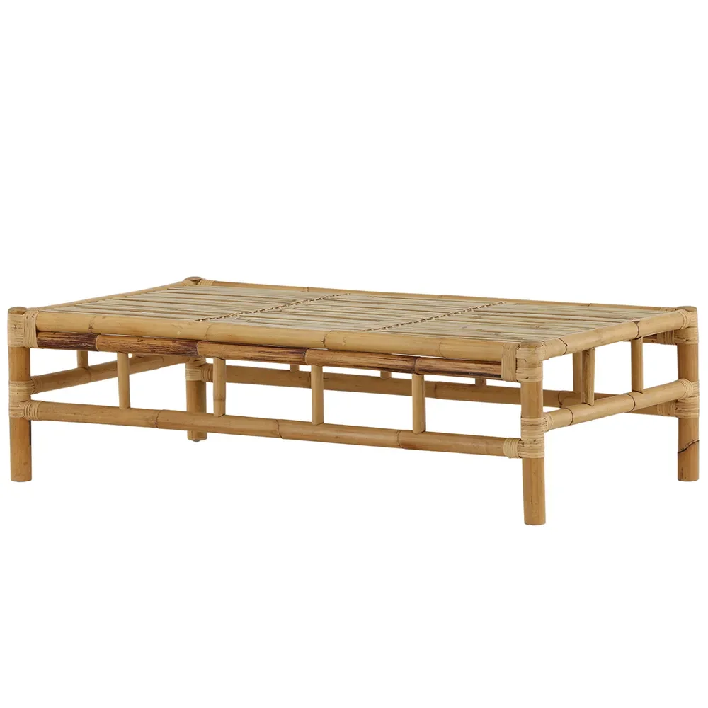 Cane coffee table 70x120 cm Bamboo