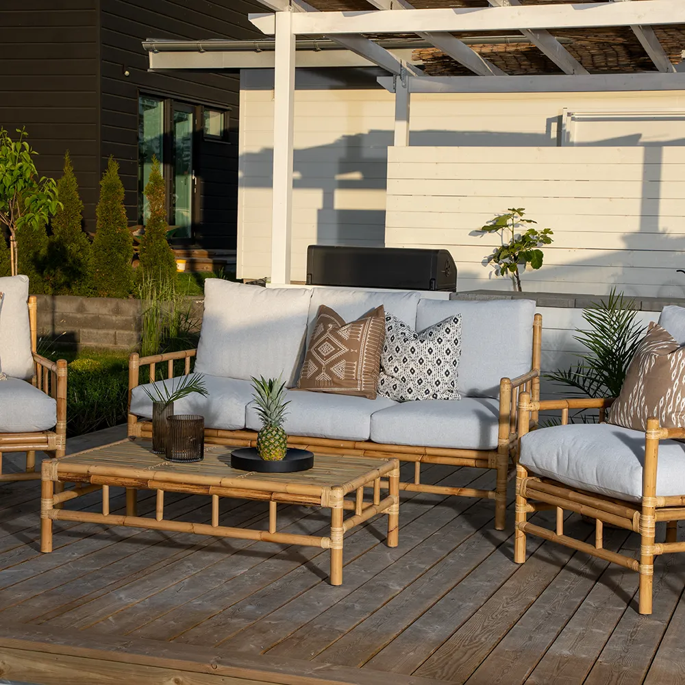 Cane coffee table 70x120 cm Bamboo