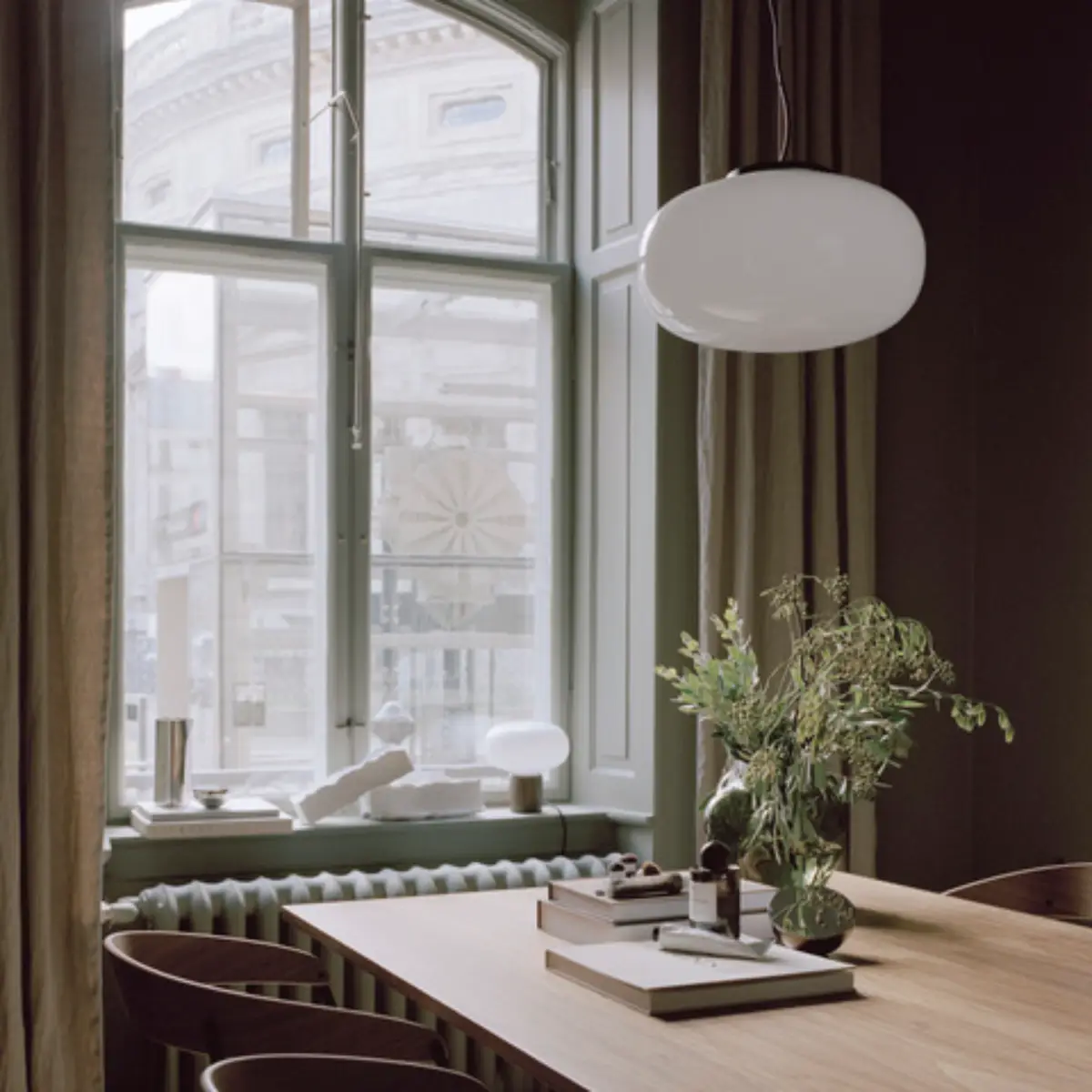 Karl-Johan Pendant Lamp Ø40 White Opal Glass