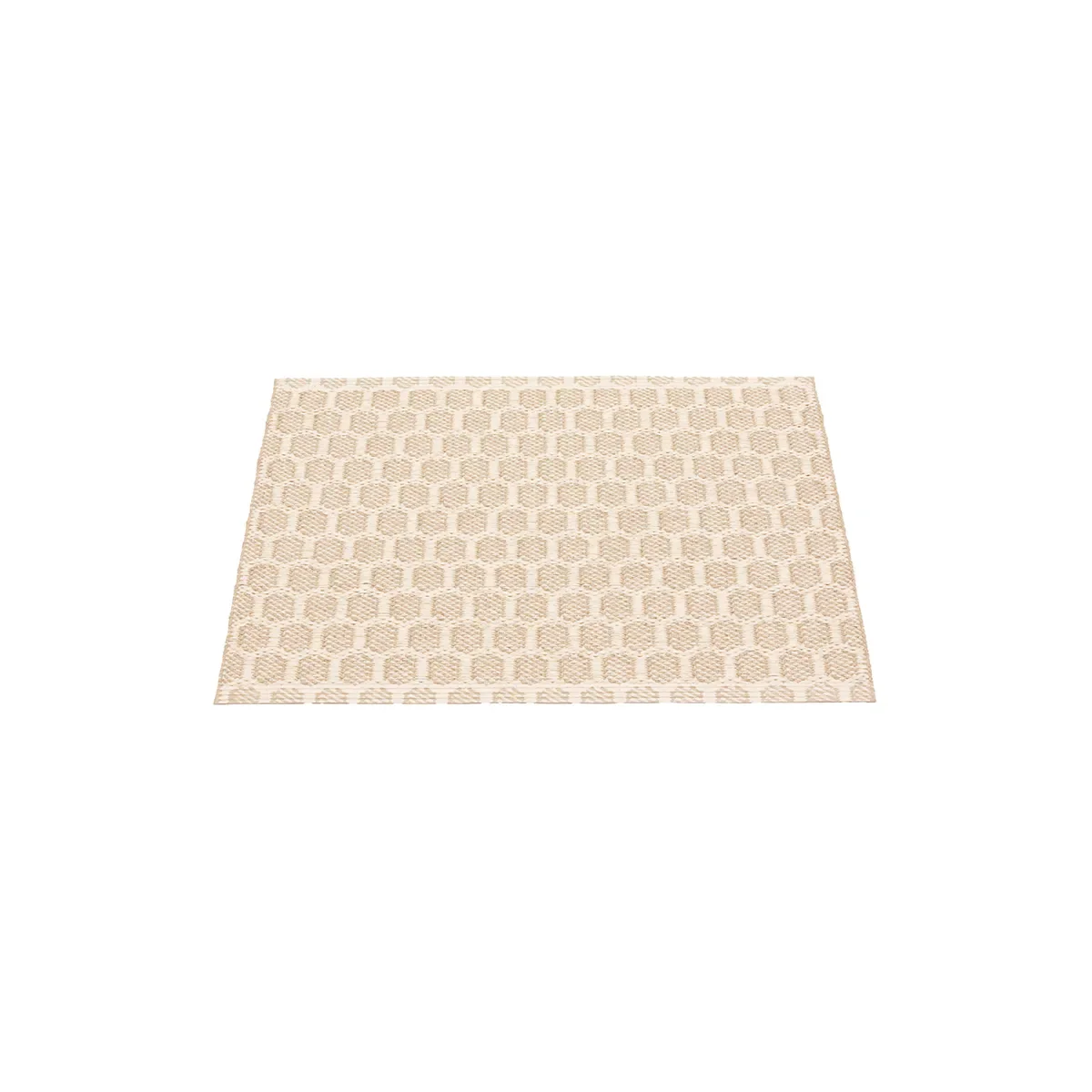 Reversible Plastic Rug MIMI Beige/Vanilla 70x50 cm