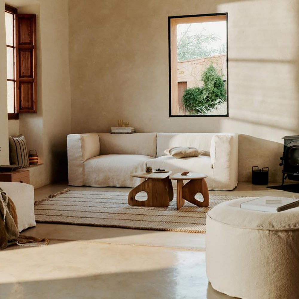 Aun Cotton Pouf - Ø80 - Off-white