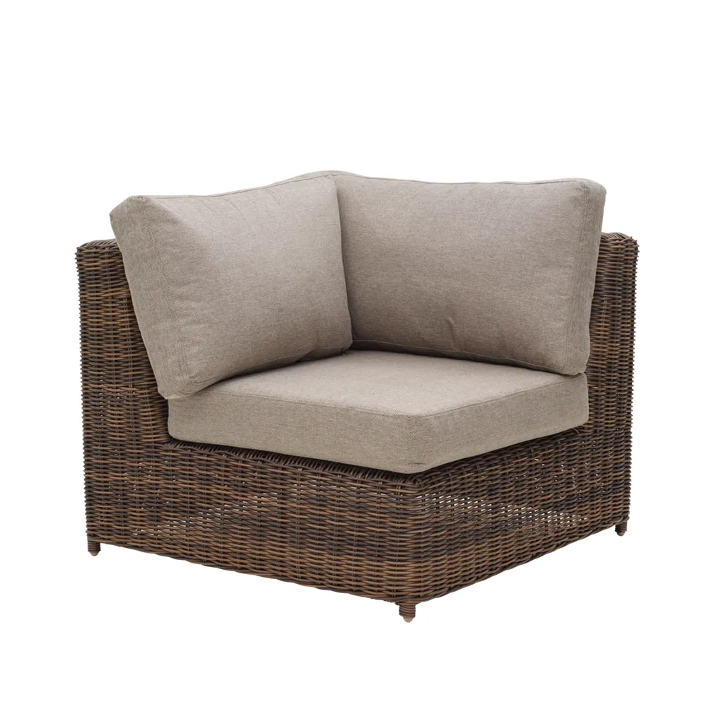 Glendon corner piece  Dark brown / Soft moose