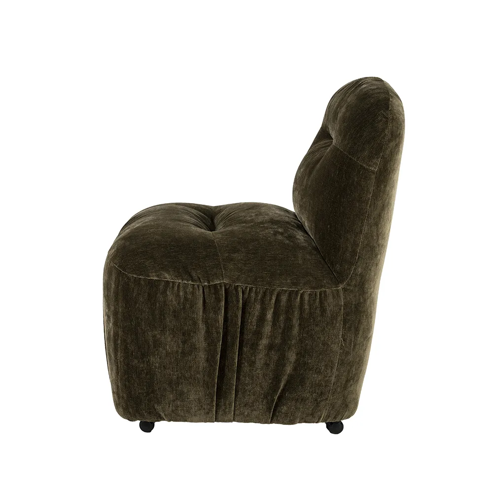 Upholstered chair Nido Green