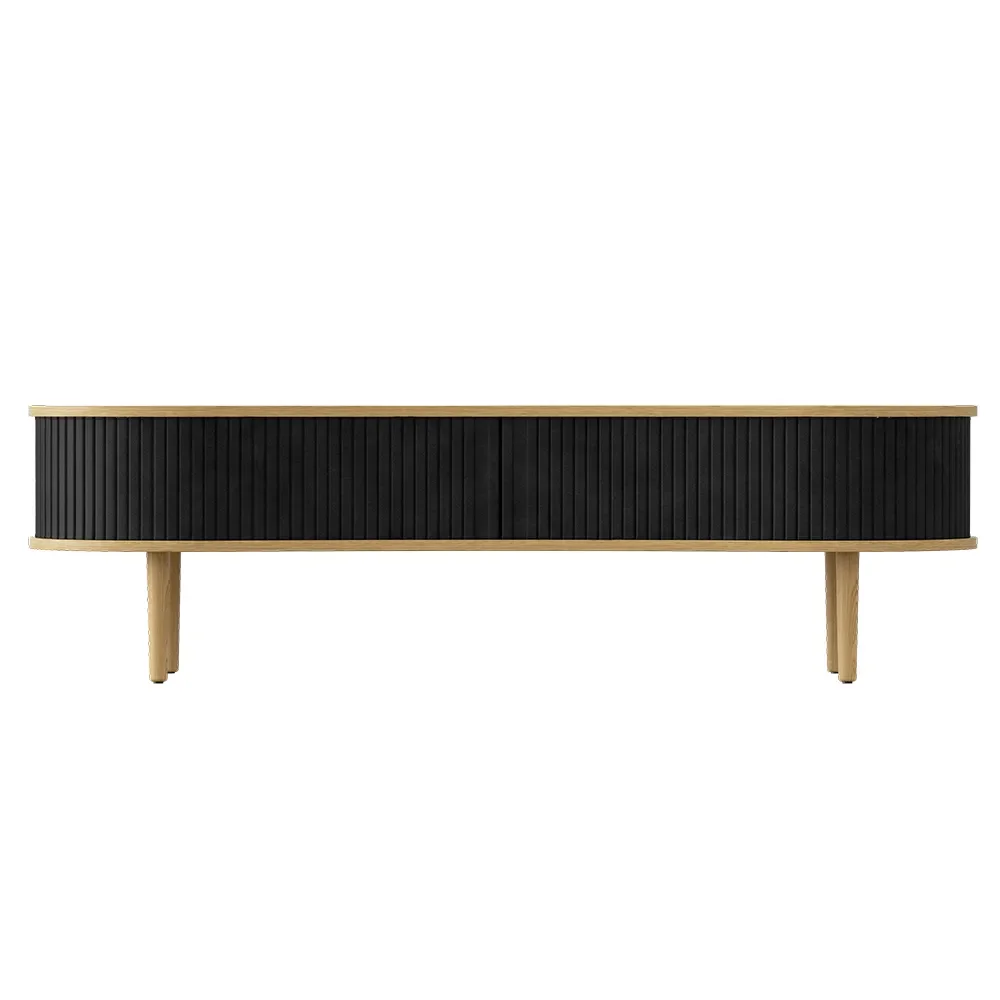 Audacious TV stand Oak/Charcoal