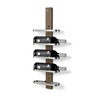 Mazzi Wine rack 5 bottles Smoked Oak/Ground steel