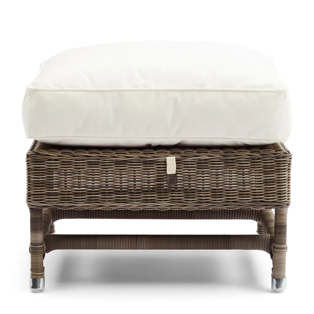 Nicolas footstool artificiel rattan