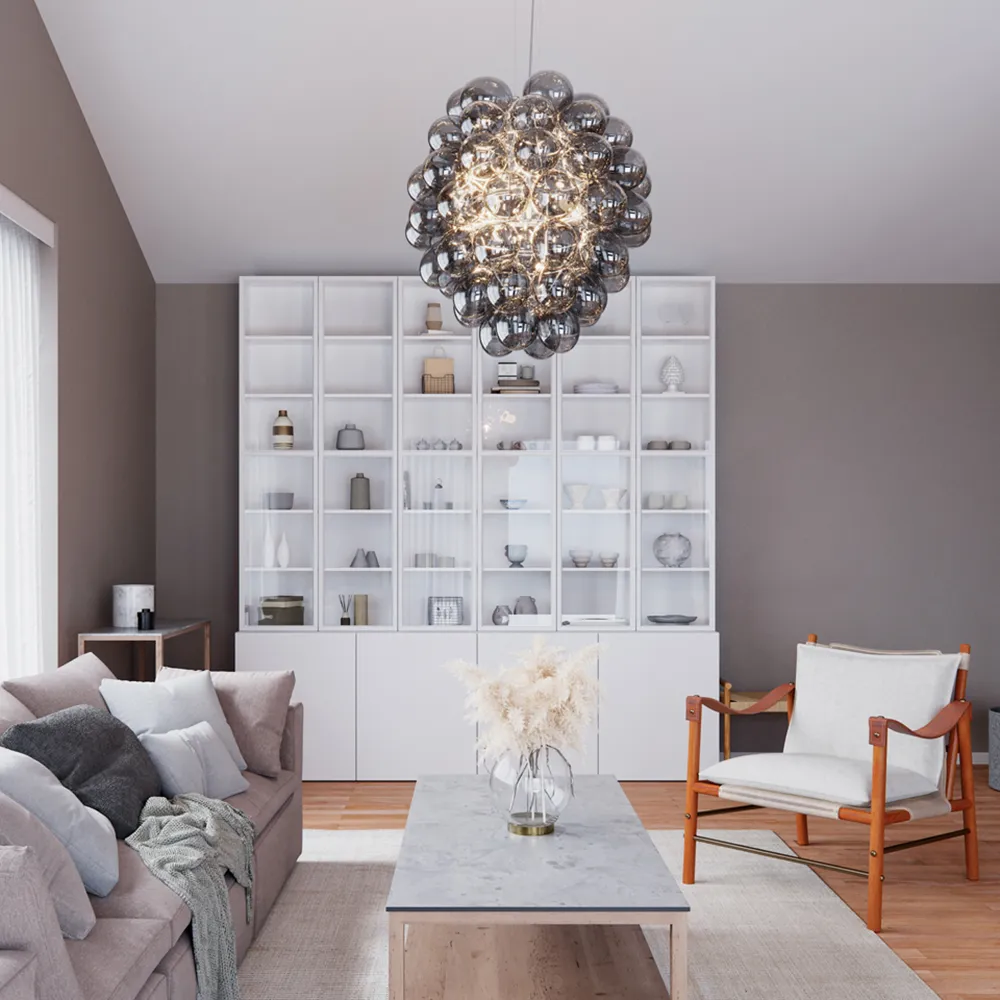 Deluxe ceiling light Ø64cm Grey