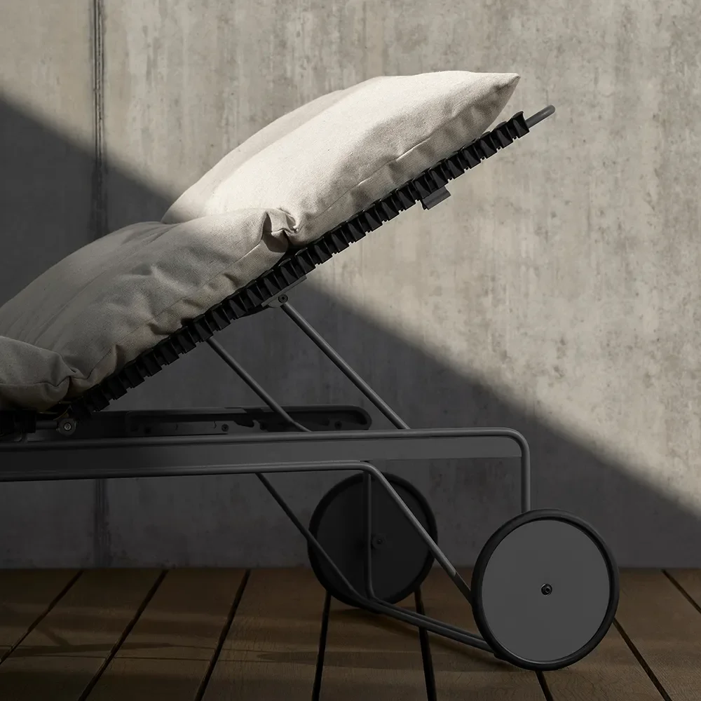 Click Adjustable chaise longue cushion Ash