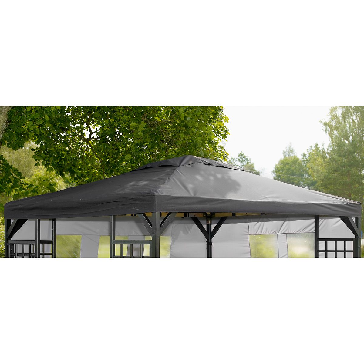 Roof pavilion 300x400 cm black