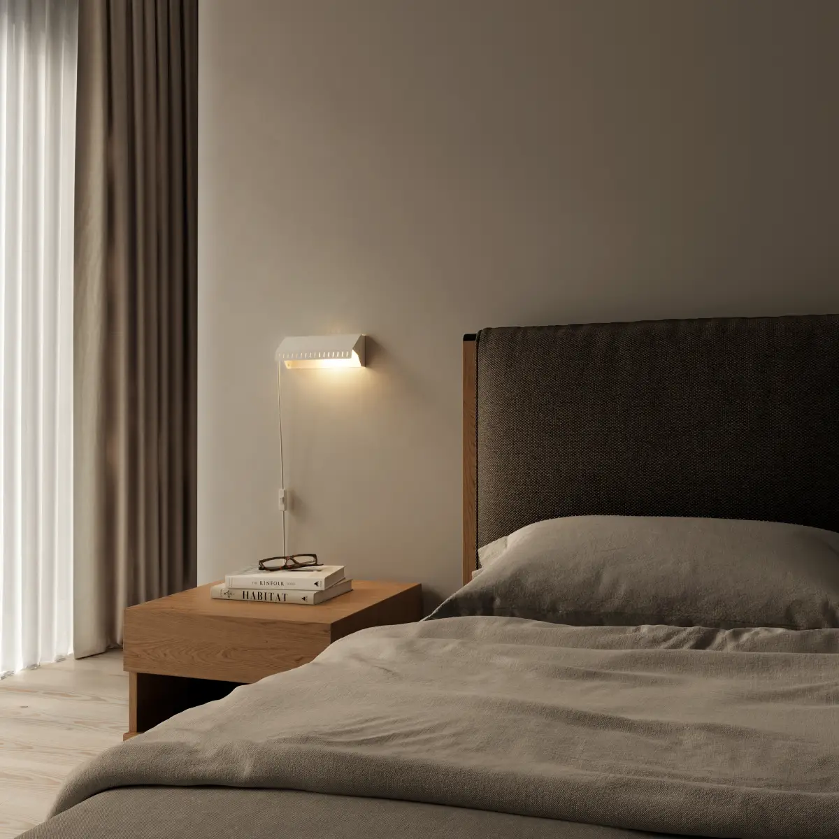 Wall lamp 20,6x7,8 cm Metal Isblå