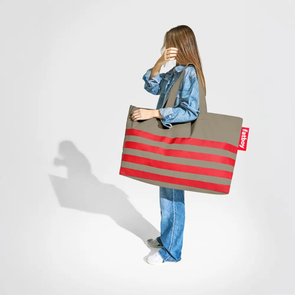 carry-too-much-bag canvas recycled taupe grey