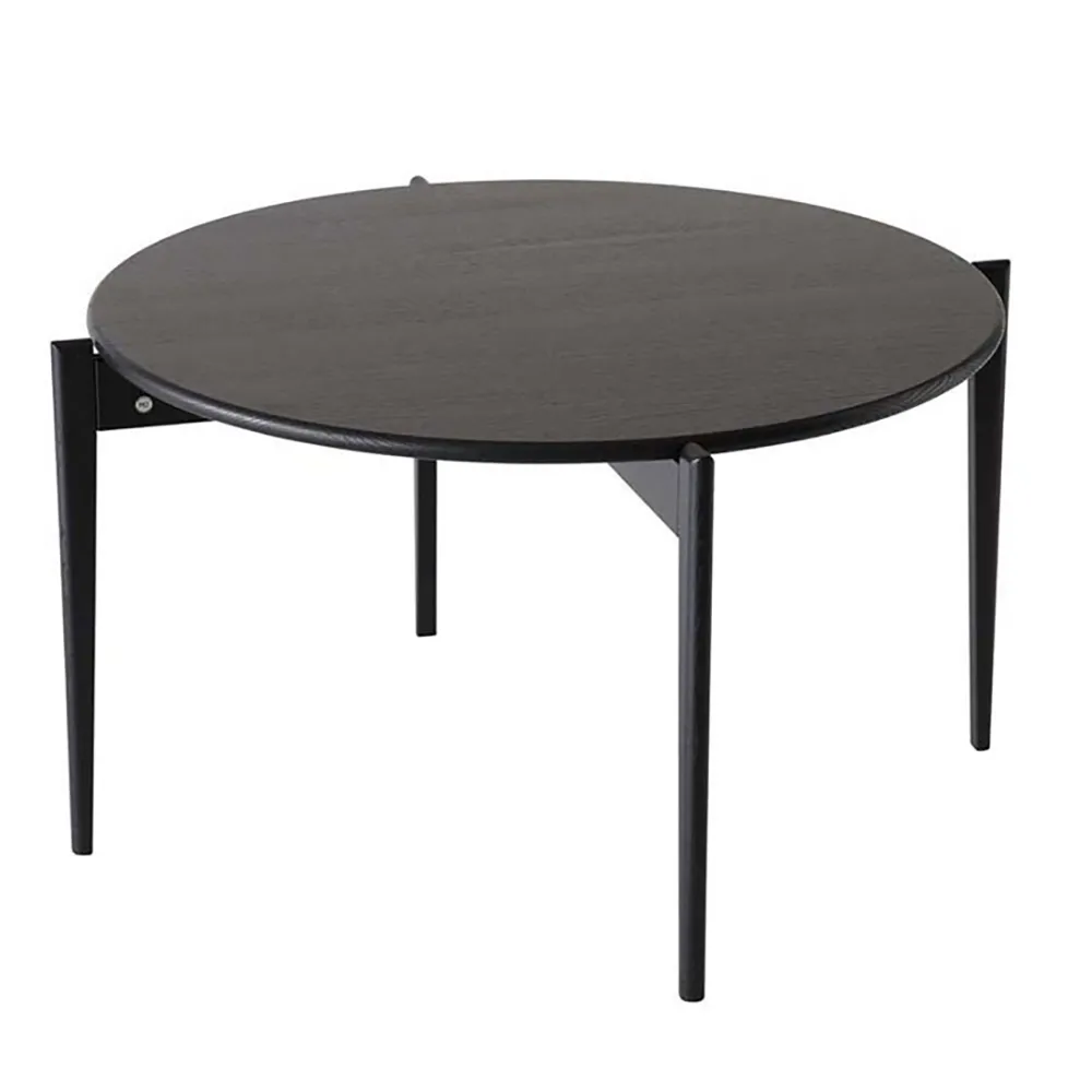 Tilia Coffee Table Ø88 cm Black Stained Oak