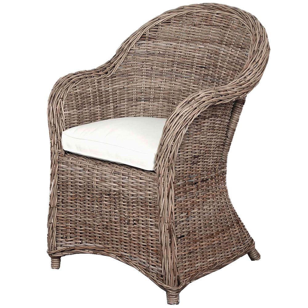 1924 Rattan armchair Kubu Grey excl. cushion