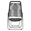 Spaghetti sun lounger black aluminium