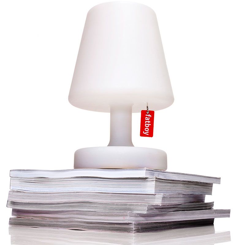 Edison the petit portable rechargeable table lamp white