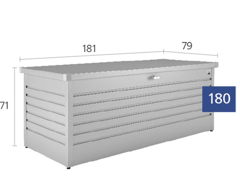 Leisure time storage box 180 quarts grey Biohort