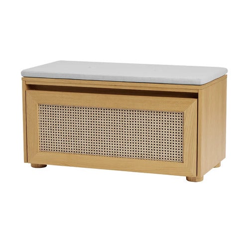 Storage Bench Hideaway Cane – Sterling