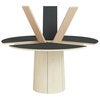 Sm33 Table Oak White Oil/Black Nano Laminate
