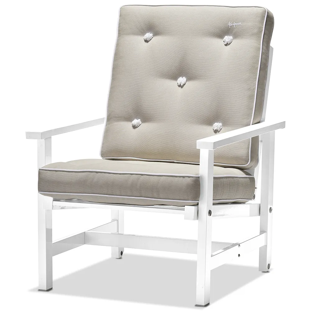 Armchair White aluminium