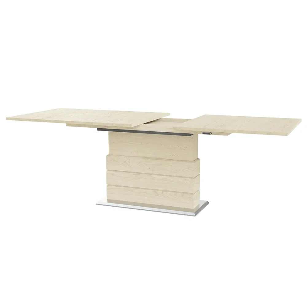 Sm30 Dining Table 100X200-280 cm White Oiled Solid Oak