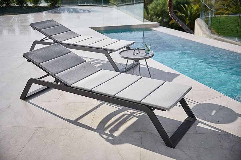 Siesta Sunbed Grey