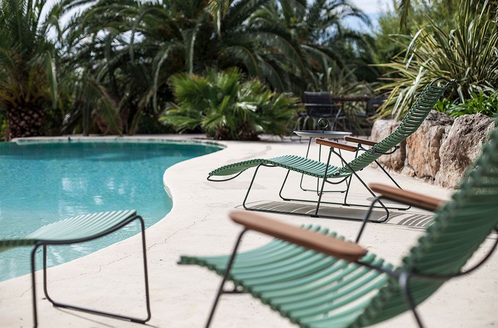 Click lounge chair dove blue