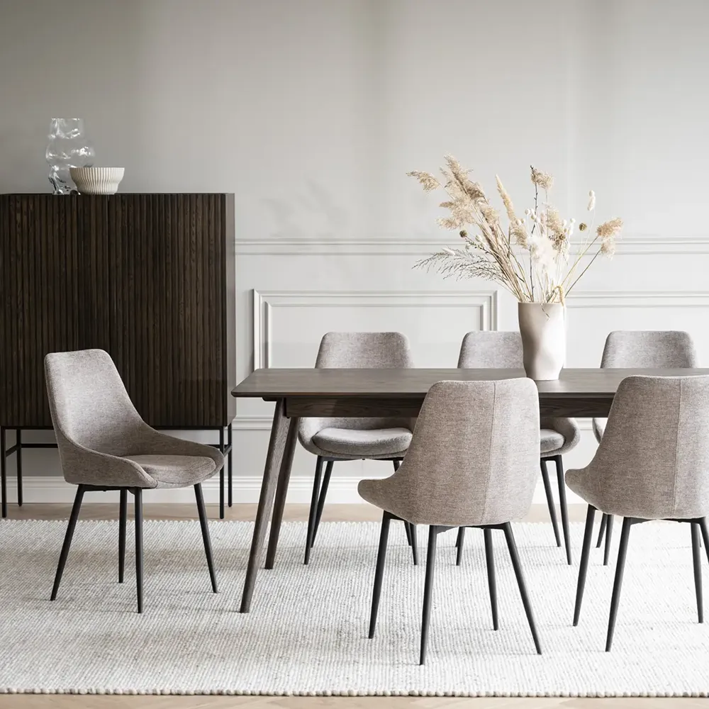 Sierra dining chair beige fabric