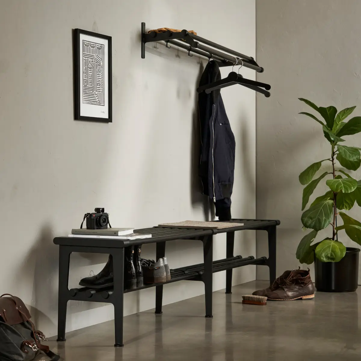 Nostalgi 291 Hat shelf Ash Black