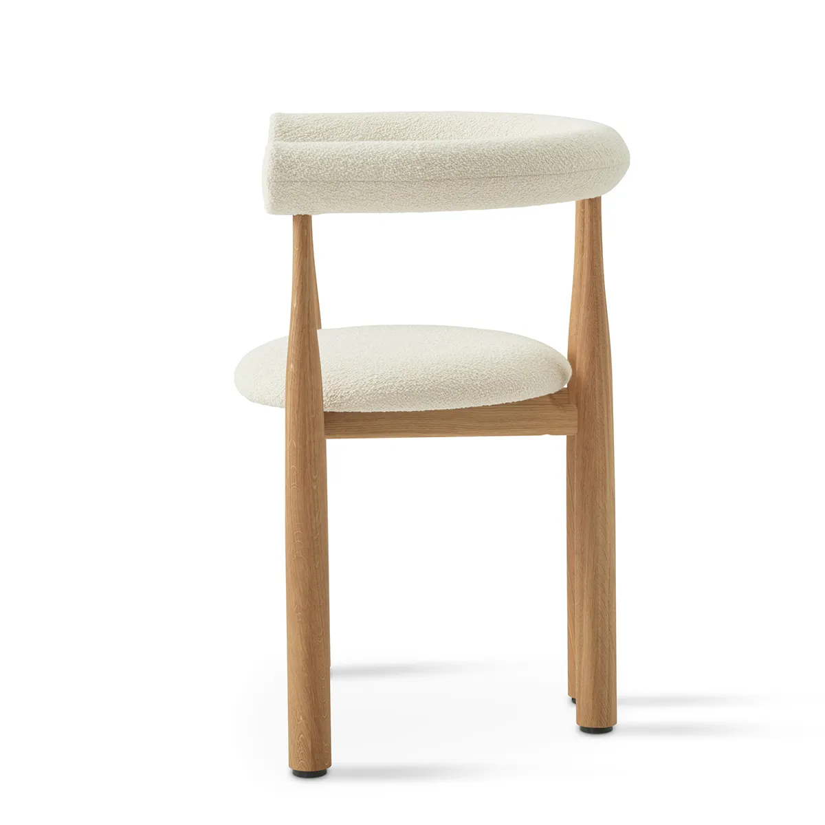 Upholstered Dining Chair Bukowski Oak Lana