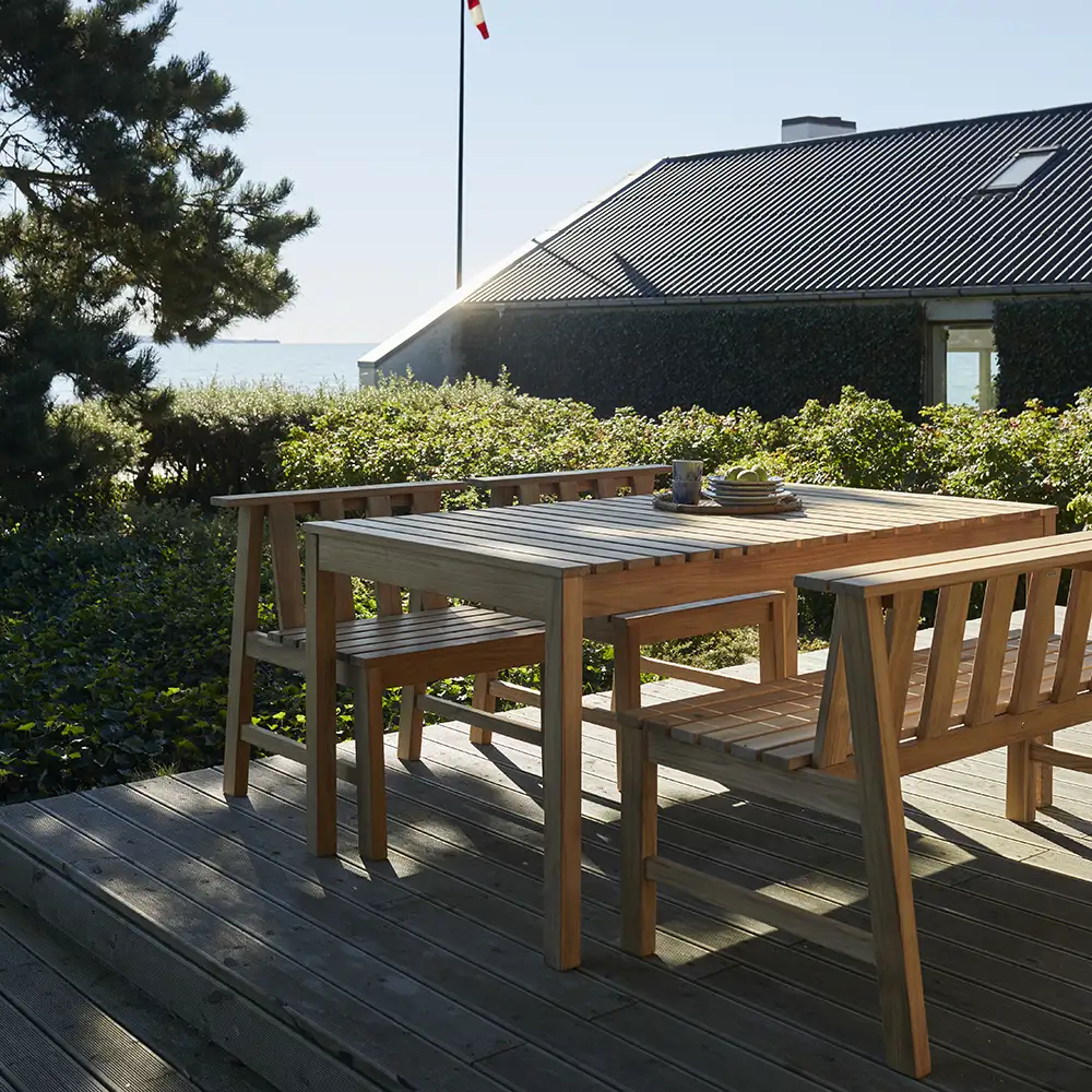 Plank Dining Table 160x90 cm Teak