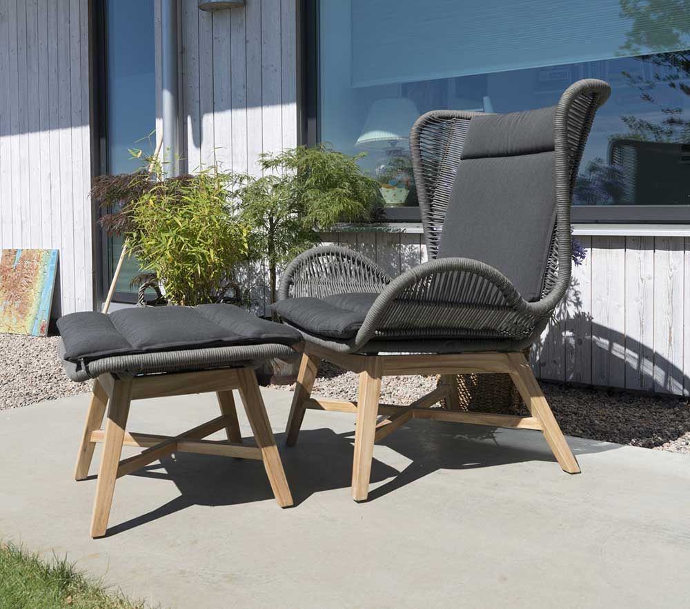 Himmelsnäs Footstool grey 