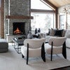 Cadiz fabric armchair Quiet cream