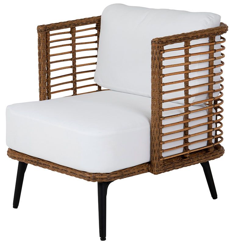 Covelo armchair natural/white