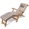 Woodline Deck Chair Cushion Taupe striped