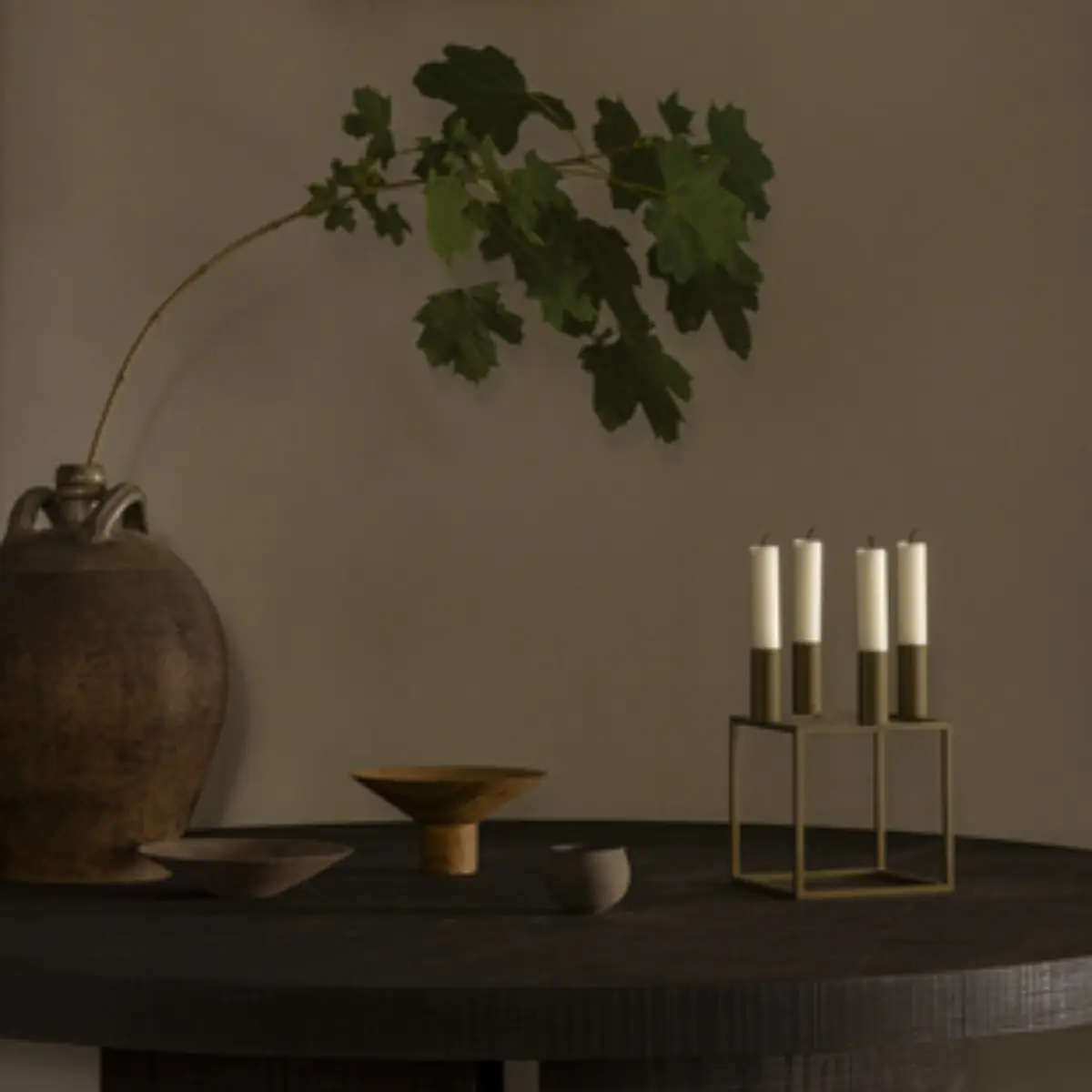 Kubus Candleholder Kubus 4 - Olive
