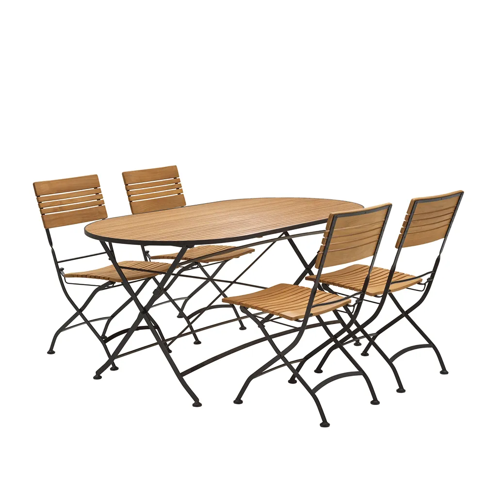 Brewer table  85x160 cm  Black / Teak