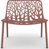 Forest lounge armchair Terracotta