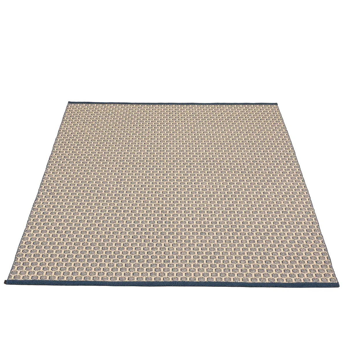 Reversible Plastic Rug MIMI Ocean Blue/Cream 180x260 cm