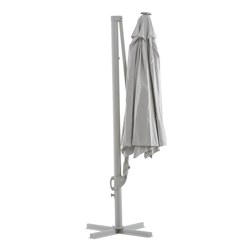 Cilento parasol 350 cm Light Grey / Khaki
