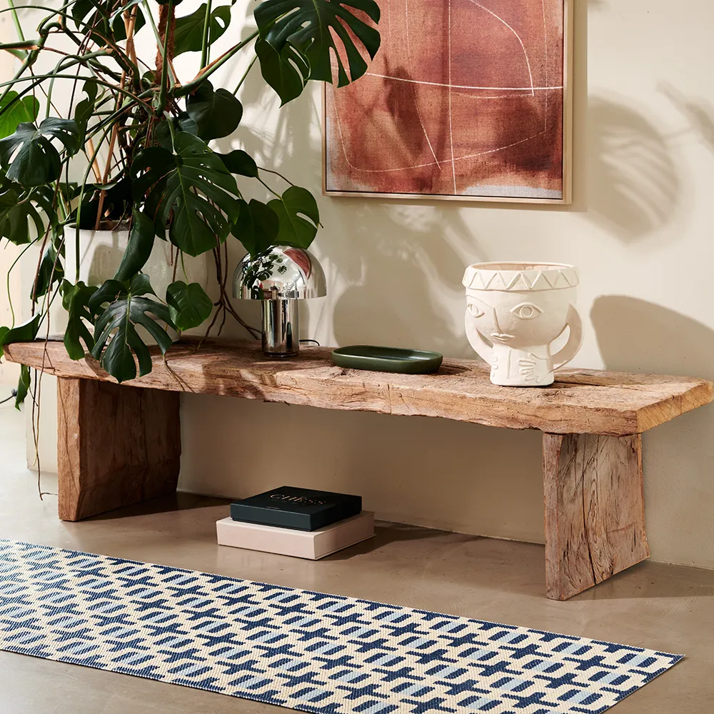 Tom rug Ocean Blue/Cream/Blue Fog 70 x 120 cm