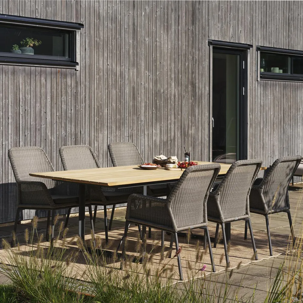 SHAD Dining table 90x240 cm Teak/Anthracite