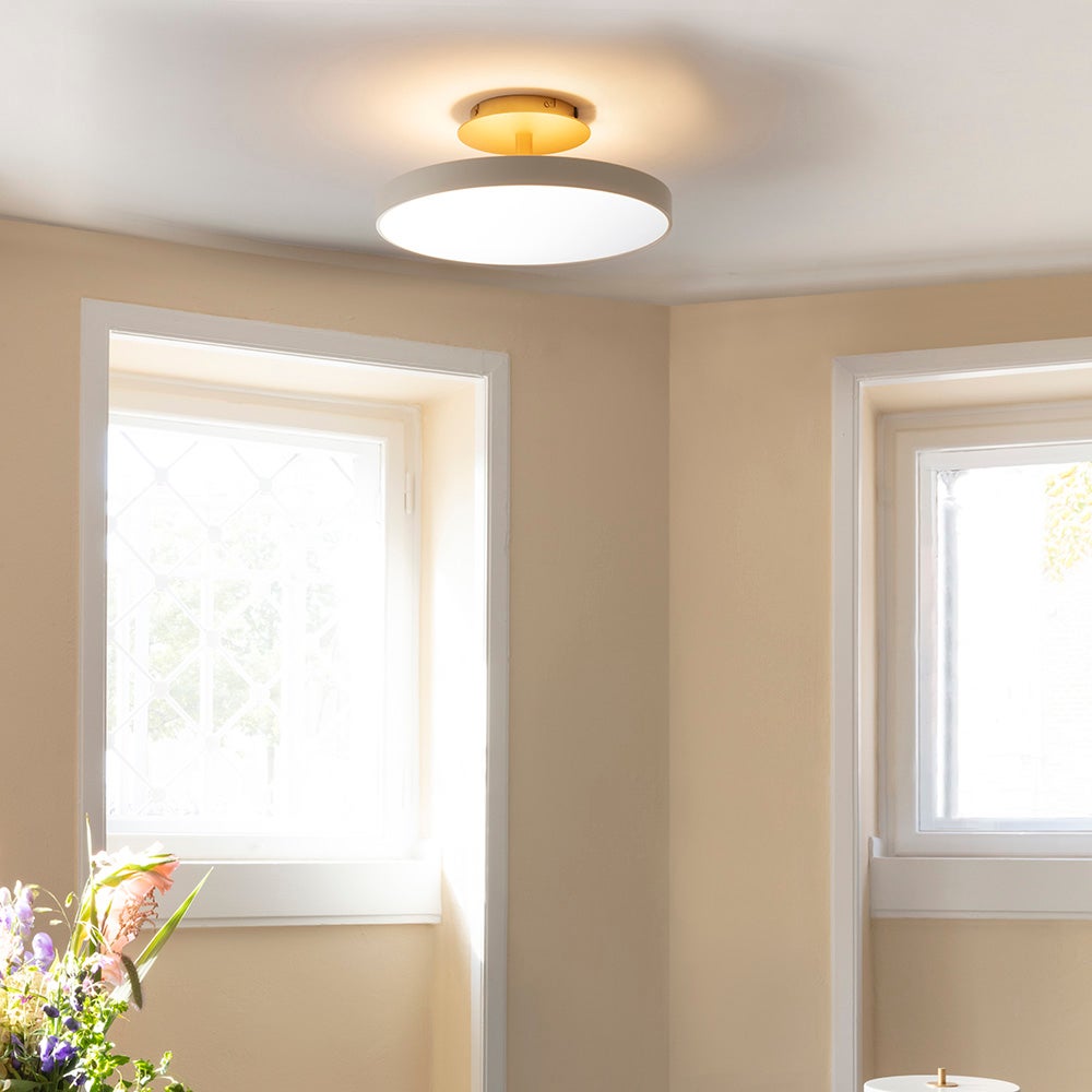 Asteria Up Ceiling lamp M Ø43 cm Pearl White