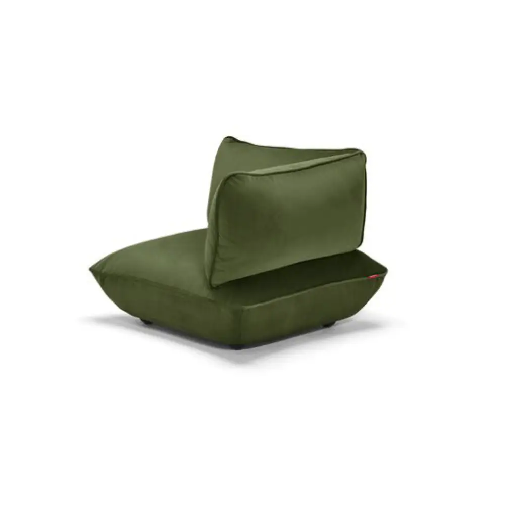 sumo corner seat velvet recycled deep green