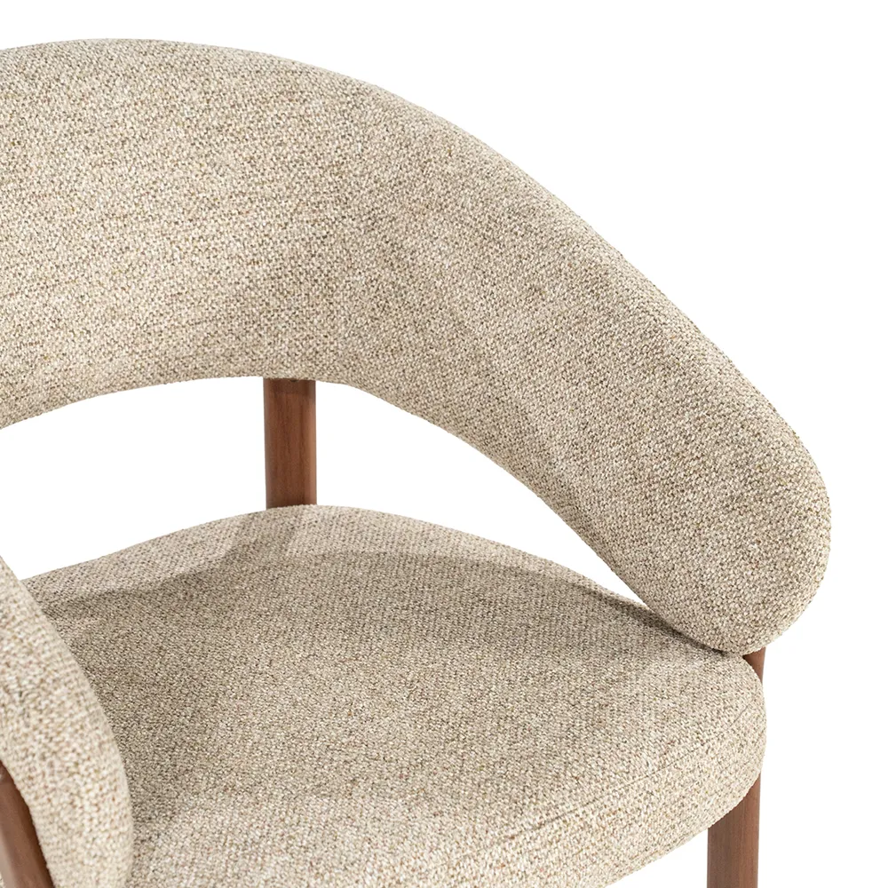 Dining Chair Sedia Brown with armrest
