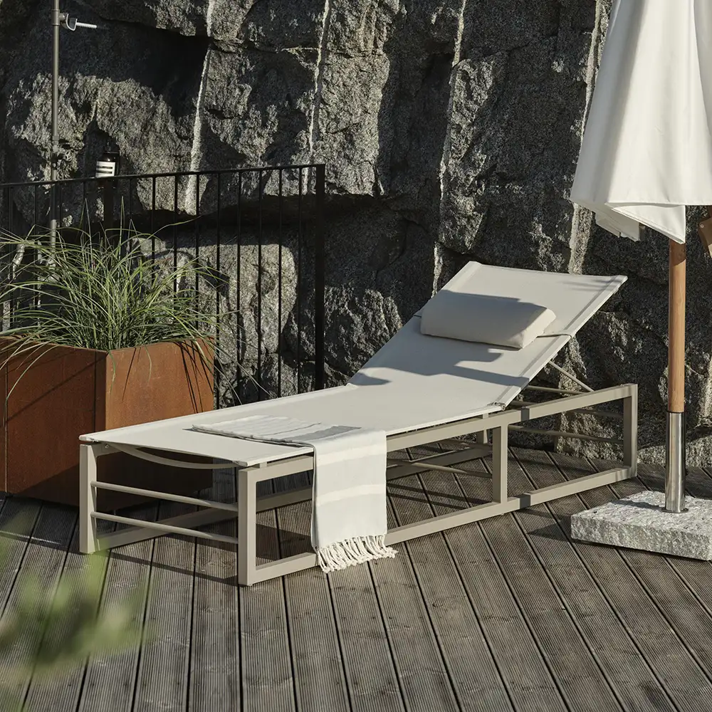 Vevi daybed khaki/white