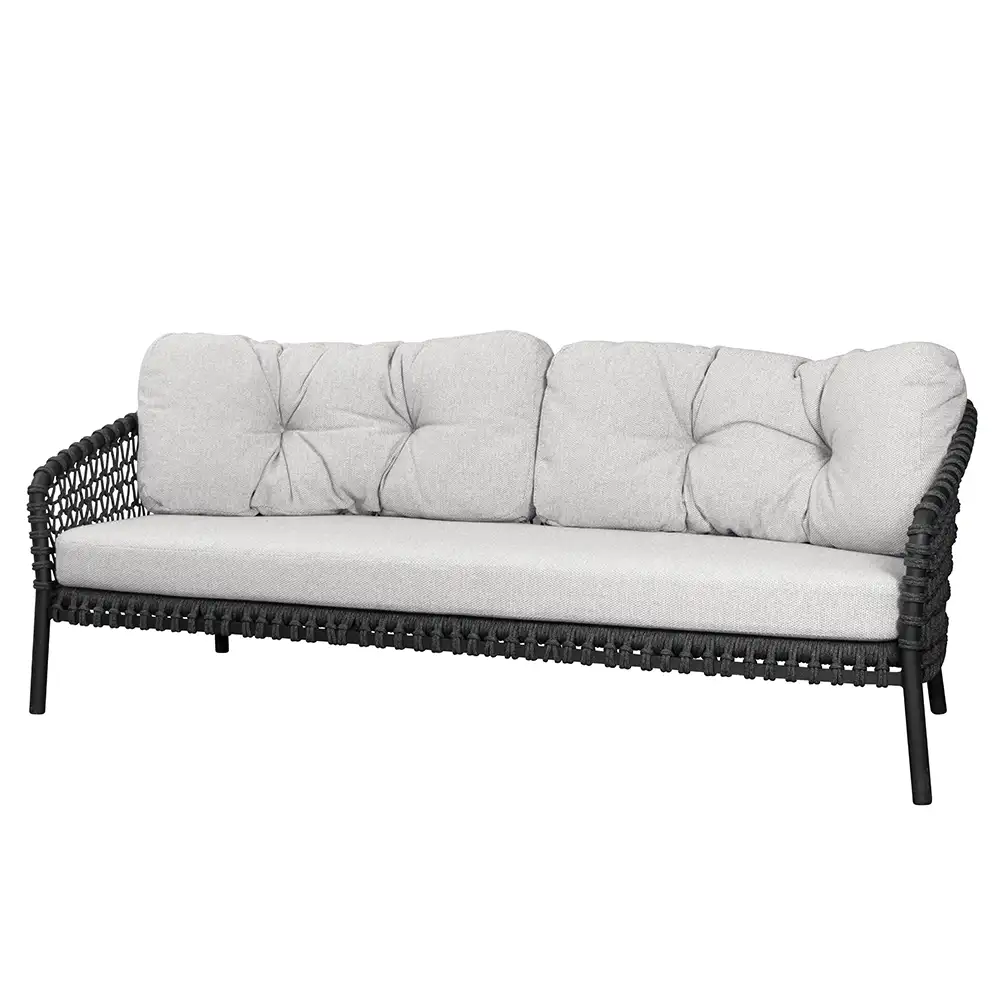 Ocean cushion set Light brown for 3-seater sofa