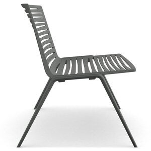 Zebra armchair Metallic Grey