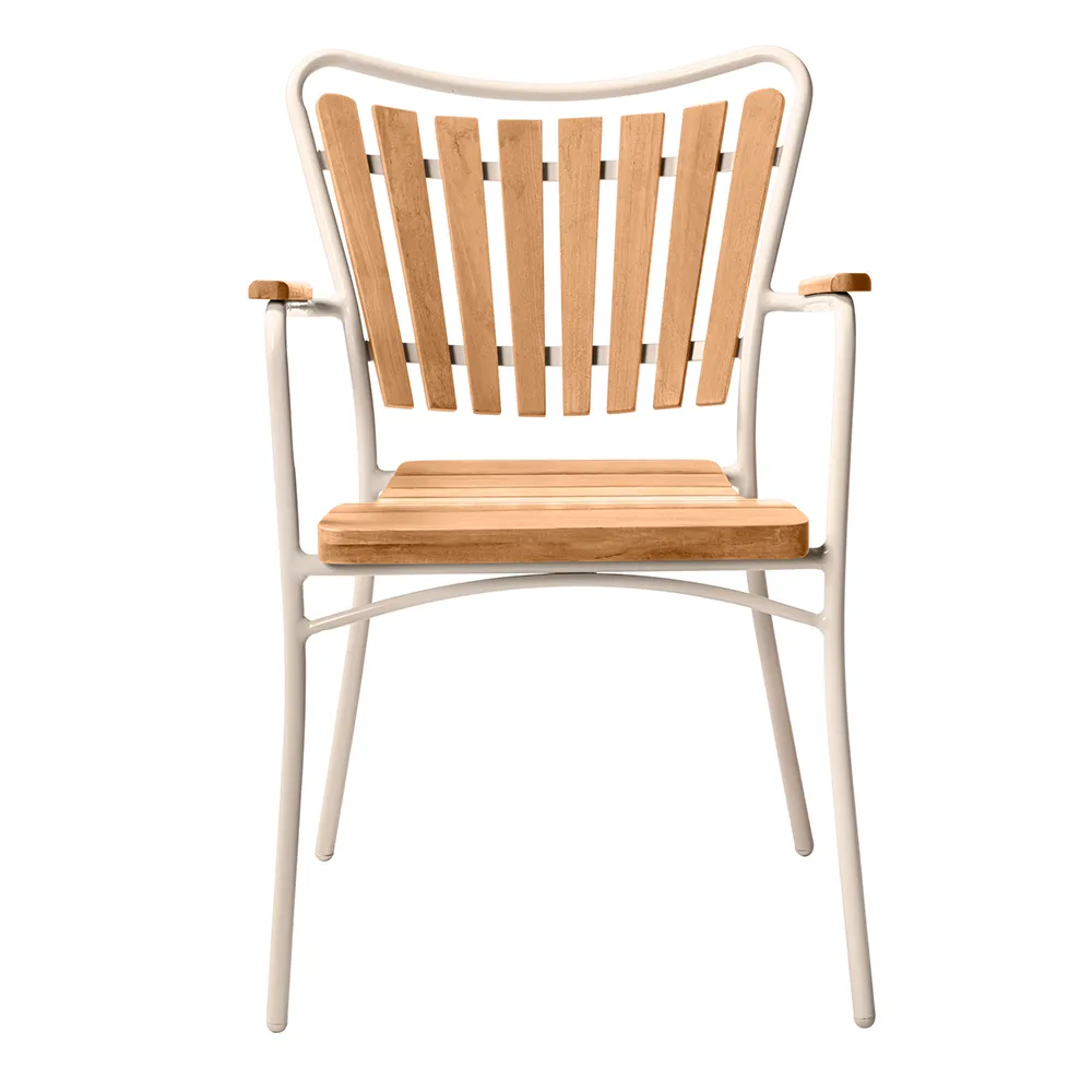 Ellen armchair sandy grey / teak