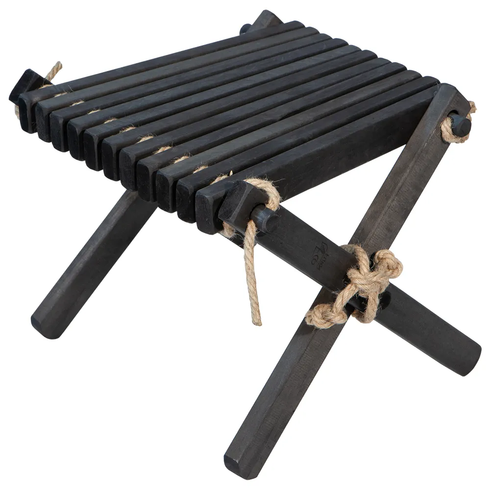 Lilli footstool Pine Oiled Black 